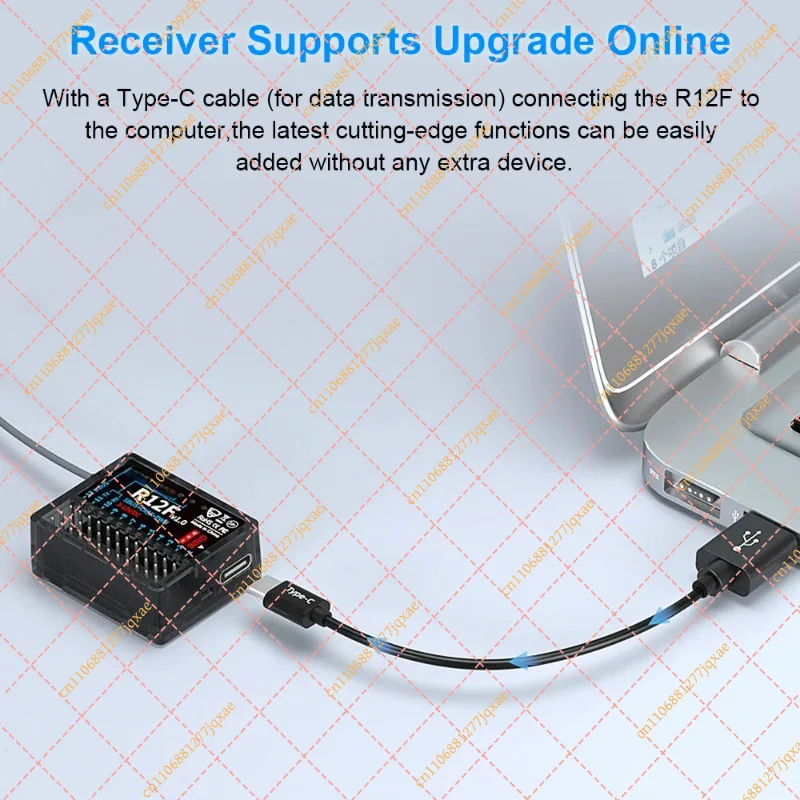 Radiolink R12F 12 Channels Receiver Signal-supported PWM, SBUS, and CRSF for All Radiolink T Series Aircraft Transmitters