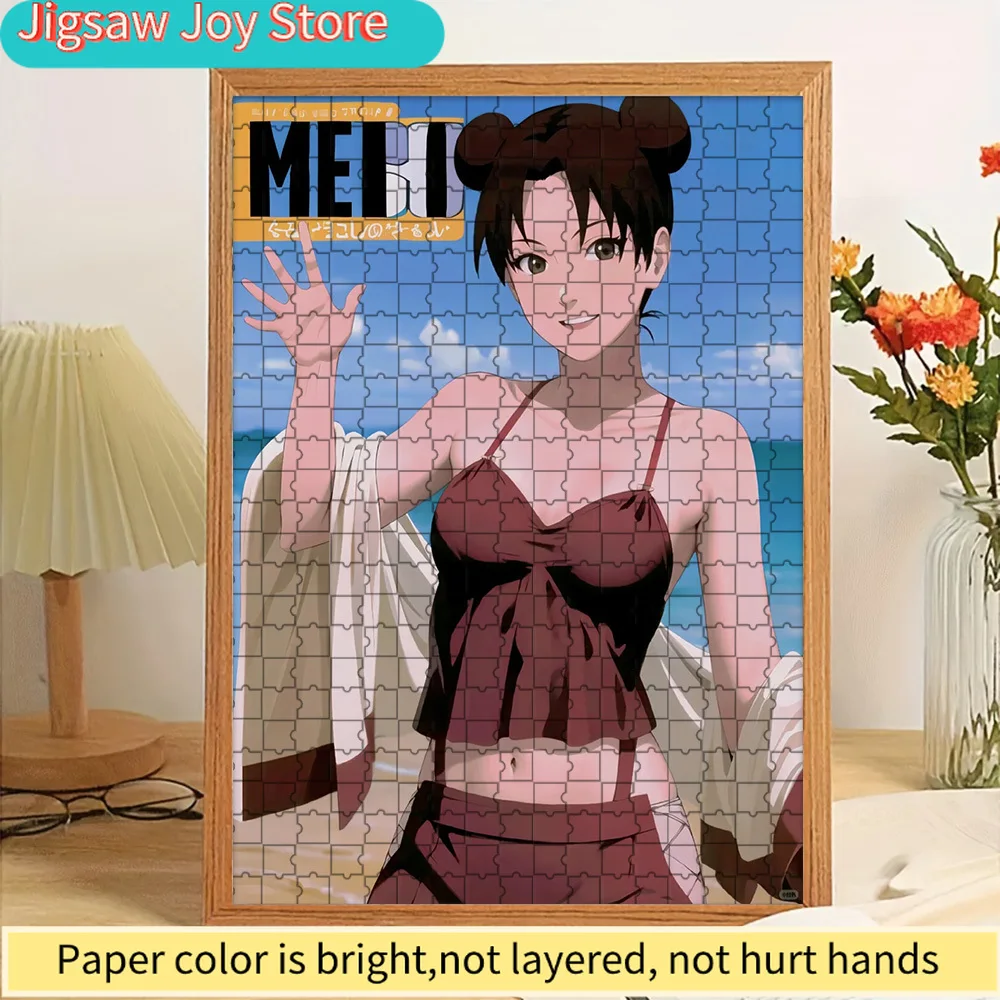 

Пазл из бумаги Tenten, яркий аниме-персонаж Наруто: изображение темноволосого ниндзя в бордовом купальнике с белой накидкой, Magazine Co.