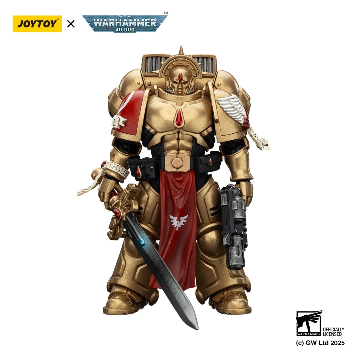 [NA STANIE] JOYTOY Warhammer 40K Figurka Akcji 1/18 Blood Angels Sanguinary Guard [3 SZTUKI] Model Militarny Anime