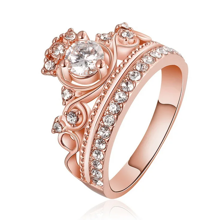 

2023 Новое модное классическое кольцо с короной из чистого серебра 925 пробы, посещающие заказы для свадебного кольца с бриллиантом, кольцо с короной