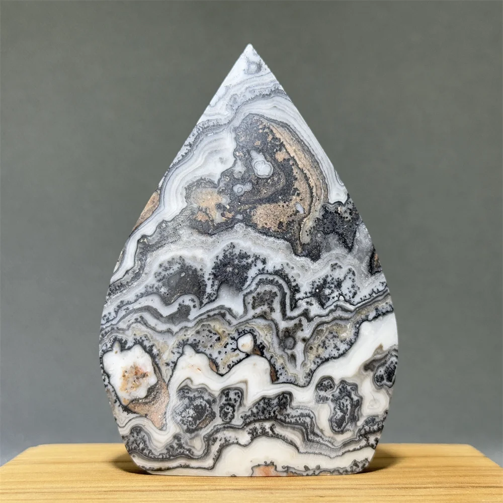 Torche à forme libre de Calcite, beau motif rayé, Quartz minéral naturel, guérison, méditation, sorcellerie, énergie, décoration de la maison