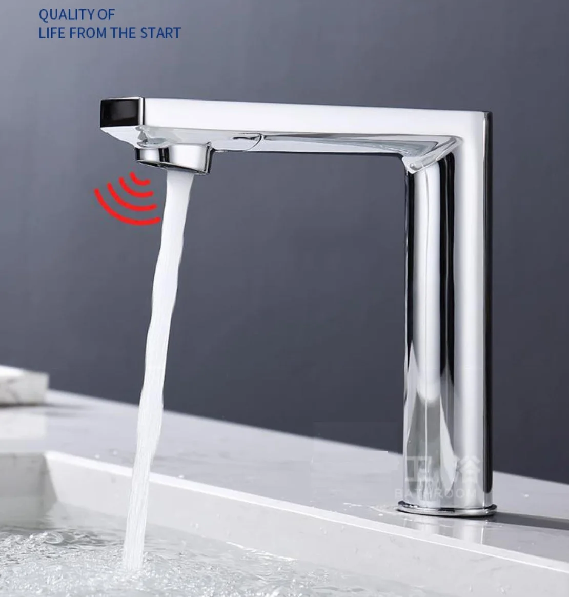Deck Mounted 59# Brass Matte Black Automatic Sensor Faucet Bathroom Basin Touchless infrared Faucet Hot Cold Mixer Crane