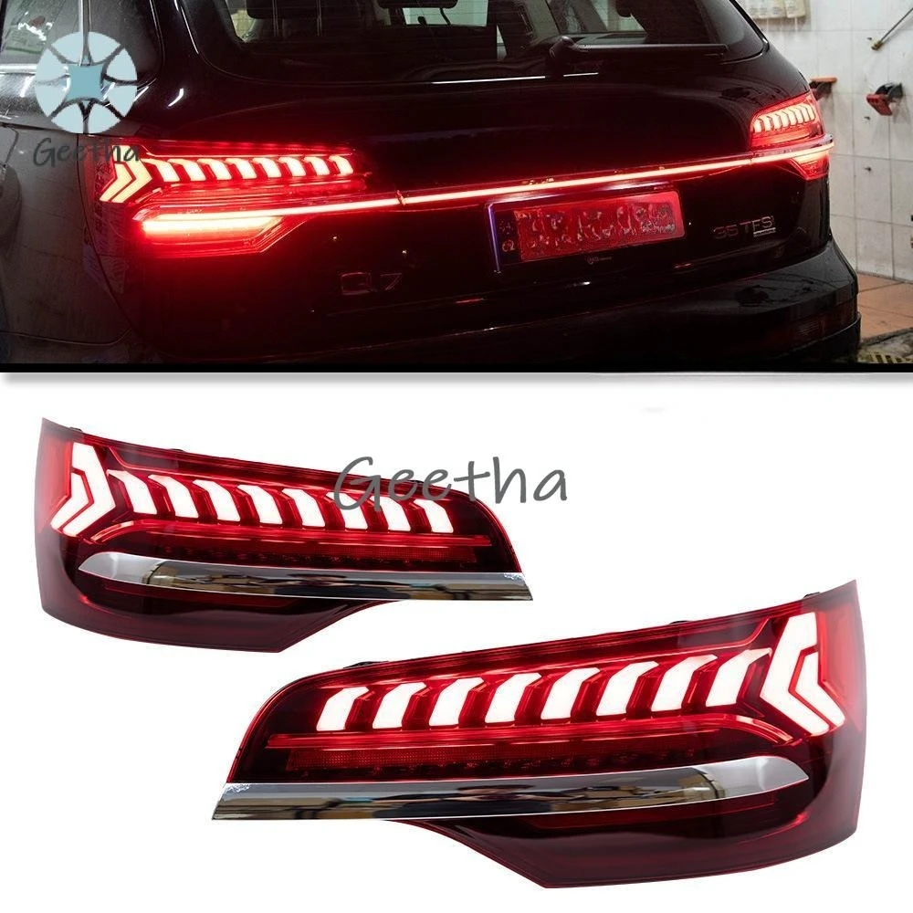 For Car Lights for Audi Q7 LED Tail Light 2007-2016 Dynamic Signal Animation Rear Trunk Stop Brake 12V Automotive Accessories