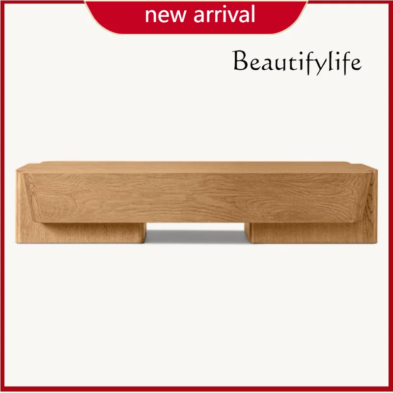 

ZL New American Solid Wood Simple Coffee Table Living Room Furniture Coffee Table Design Villa Hotel