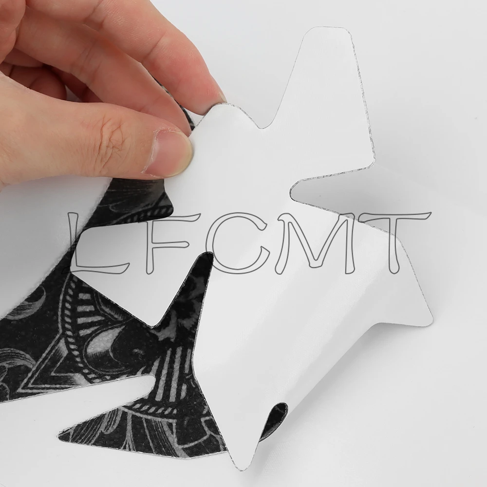 Frosted Anti Slip Motorrad Tankpad Totenkopf Aufkleber Heizöl Gas Tank Pad Schutz Aufkleber Universal Fit für Yamaha Suzuki Honda