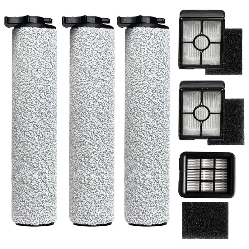 a01f-1set-for-bissell-crosswave-hf3-cordless-vacuum-cleaner-3649a-model-replacement-roller-brush-hepa-filters