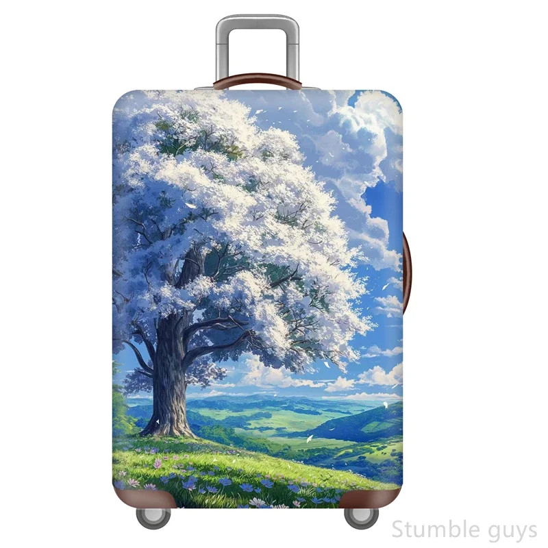 

Высокоэластичный защитный чехол для чемодана, пылезащитный, устойчивый к царапинам, практичный для путешествий и отпуска, для багажа 18-32 дюймов.