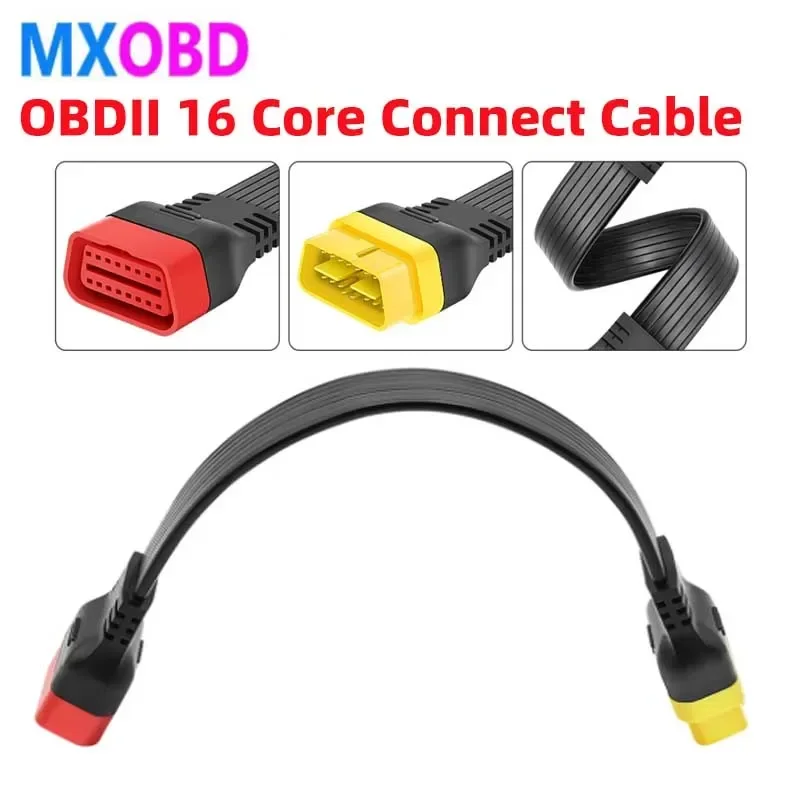 Автомобильный расширенный гибкий удлинительный кабель OBD2 II между мужчинами и женщинами для запуска кабеля Easydiag/THINKDIAG/THINKDRIVER/ELM327 OBDII Автомобильный расширенный гибкий удлинительный кабель OBD2 II между мужчинами и женщинами для запуска кабеля Easydiag/THINKDIAG/THINKDRIVER/ELM327 OBDII