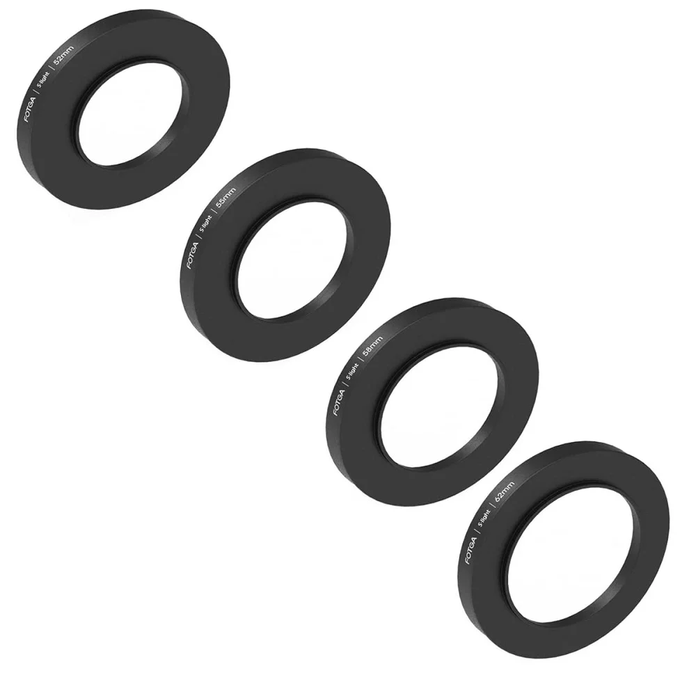 

FOTGA 52mm 55mm 58mm 62mm 62mm 72mm 77mm 82mm Filter Ring and Lens Adapter Set For DP500IIIS S.Light Mini Aluminum Matte Box