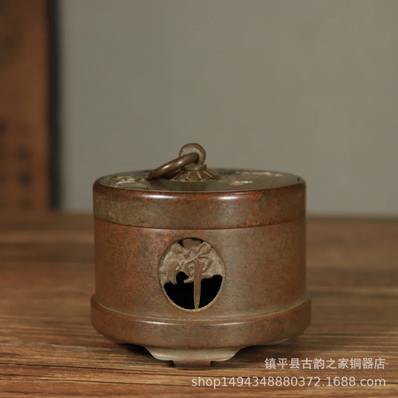 

Zen Pure Copper Home Indoor Agarwood Burner High-end Incense Holder Ornament