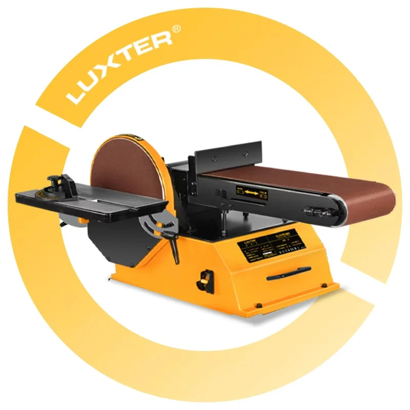 

Popular Hot sell LUXTER 1200W Belt Disc Sander Machine for Polishing Sanding