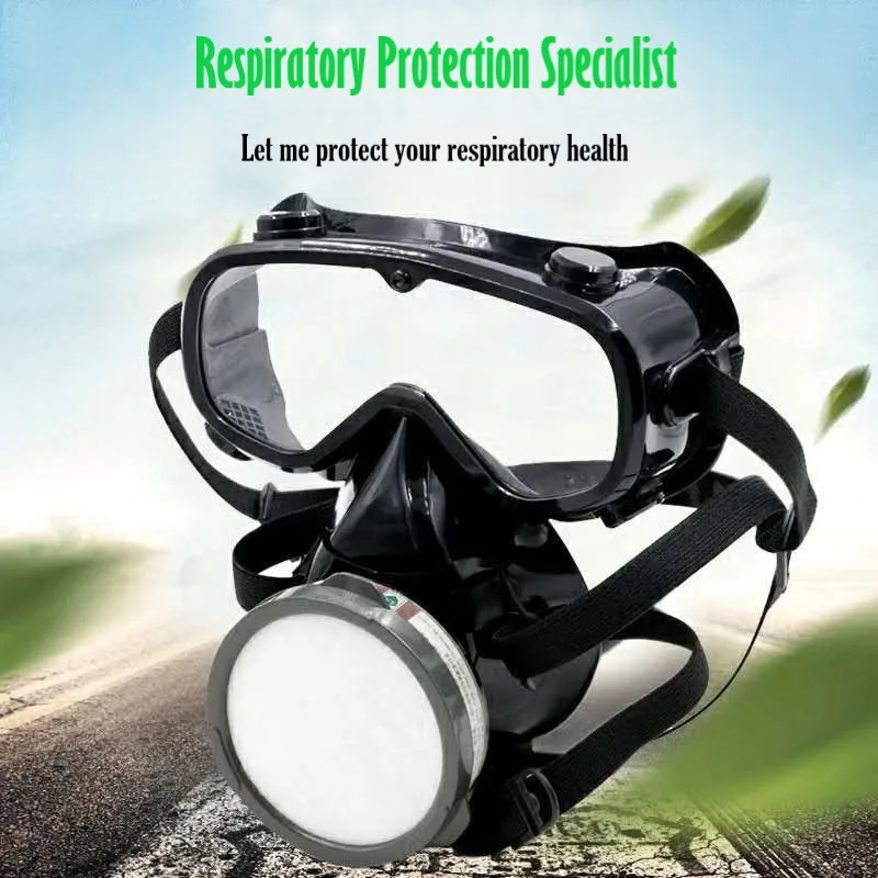 

Gas Mask Glasses One Full Cover Gas Dust Formaldehyde Fume Spray Pesticide Paint Decoration