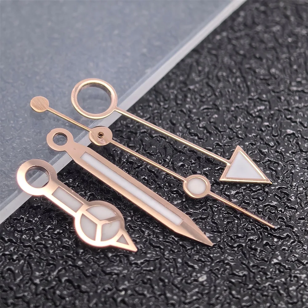 BGW9 Ice Blue Luminous NH34 Watch Hands GMT Wristwatch Needle Watches Modified Accessories 4-pin