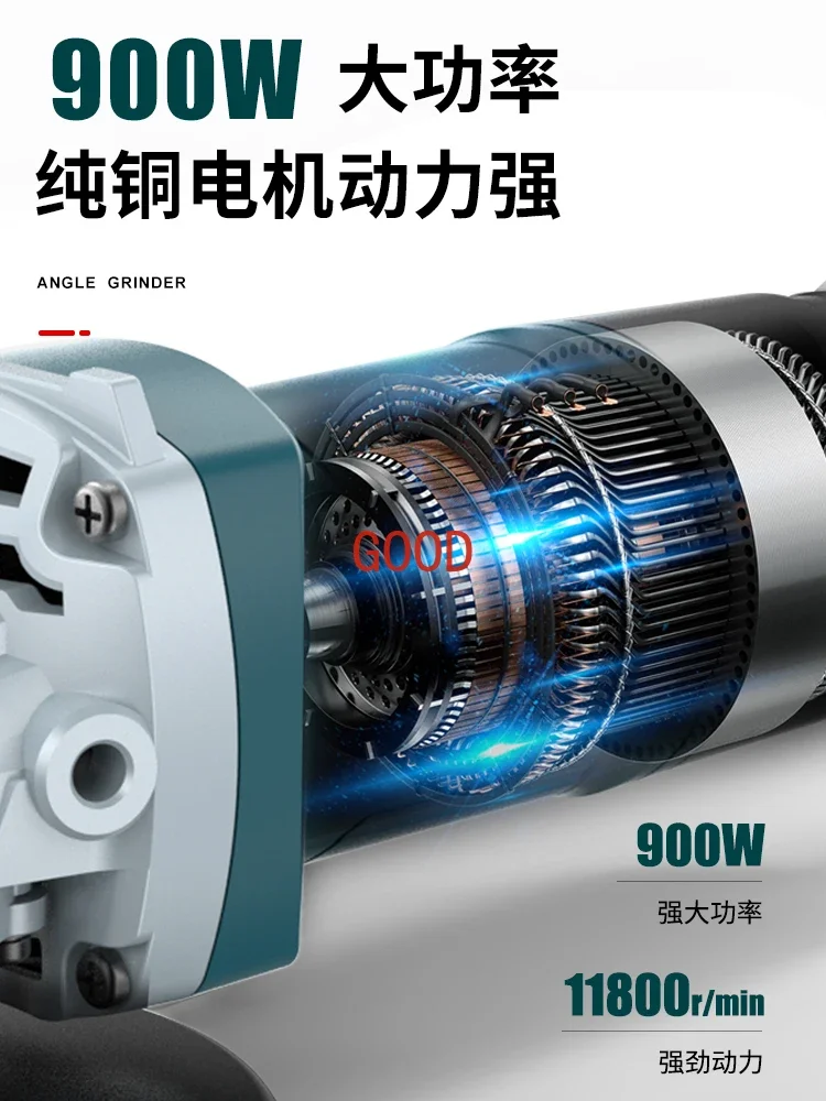 Electric Grinder Small Cutting Machine Household Grinder Hand Grinding Wheel Polisher