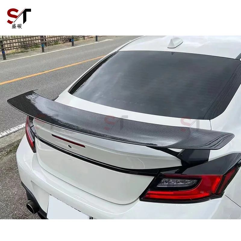 مناسبة لتويوتا GR86 سوبارو BRZ ألياف الكربون الذيل قوس المفسد الثابتة الرياح الجناح تعديل قطع غيار السيارات
