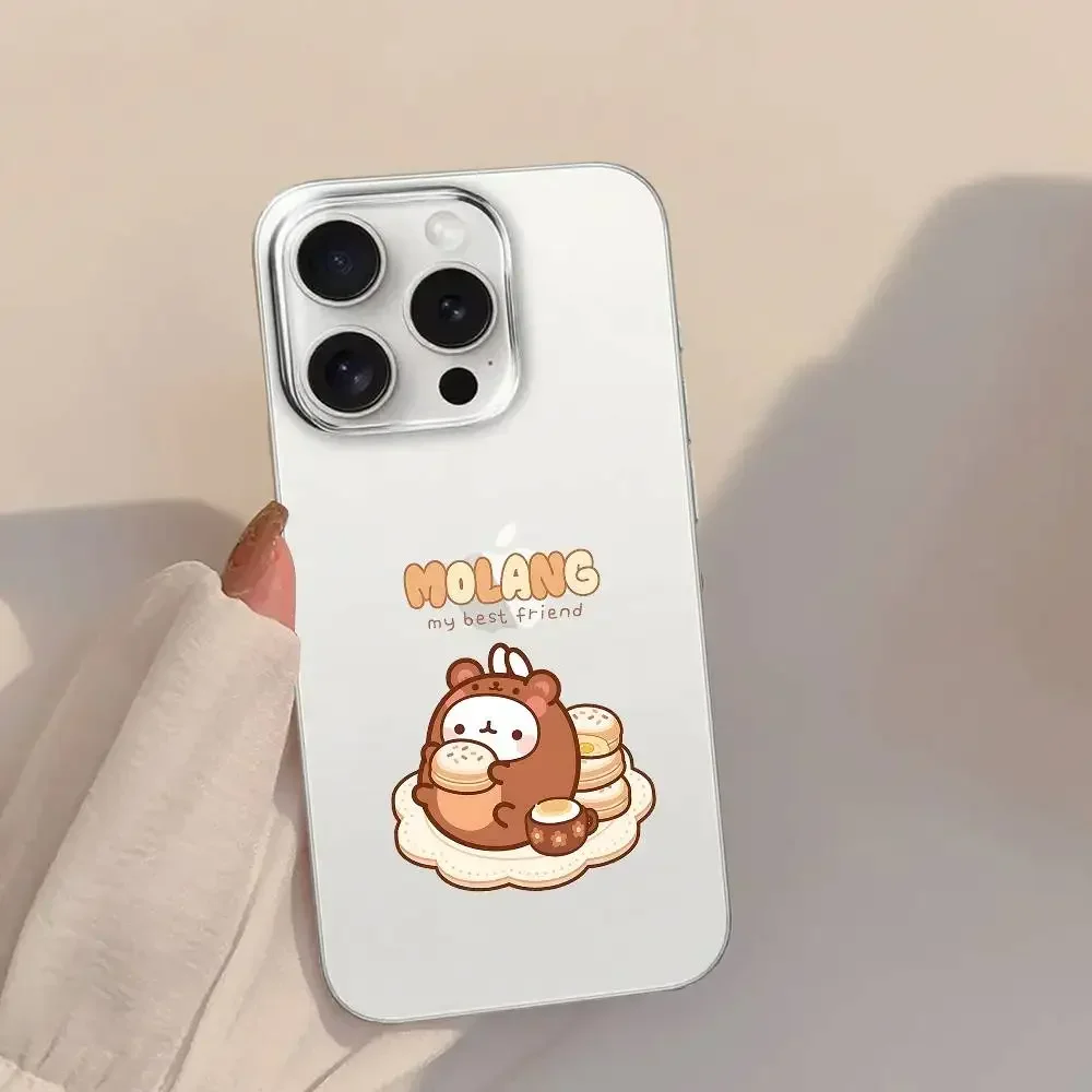 حافظة هاتف لطيفة M-Molang لهاتف آيفون 17 Air 11 12 13 14 15 16 17 Pro Max Plus غطاء ناعم مقاوم للصدمات