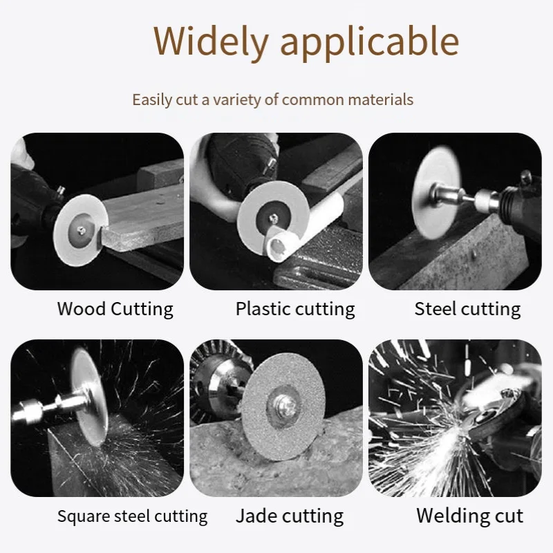 Emery small saw blade diamond cutting blade electrical grinding fittings jade glass jadeite mini ultra-thin slice grinding blade