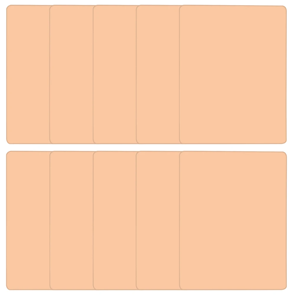 

10 Pcs Silicone Tattoo Practice Skin Mold Practical Long Lasting Double Sided 1mm Thick Reusable Makeup Beginners Artificial