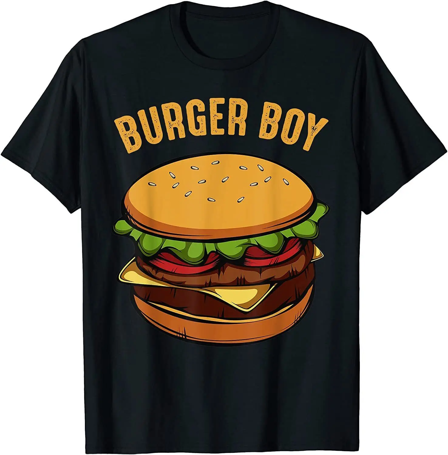 

NEW LIMITED Hamburger Cheeseburger Burger Boy Funny Fast Food Lover T-Shirt