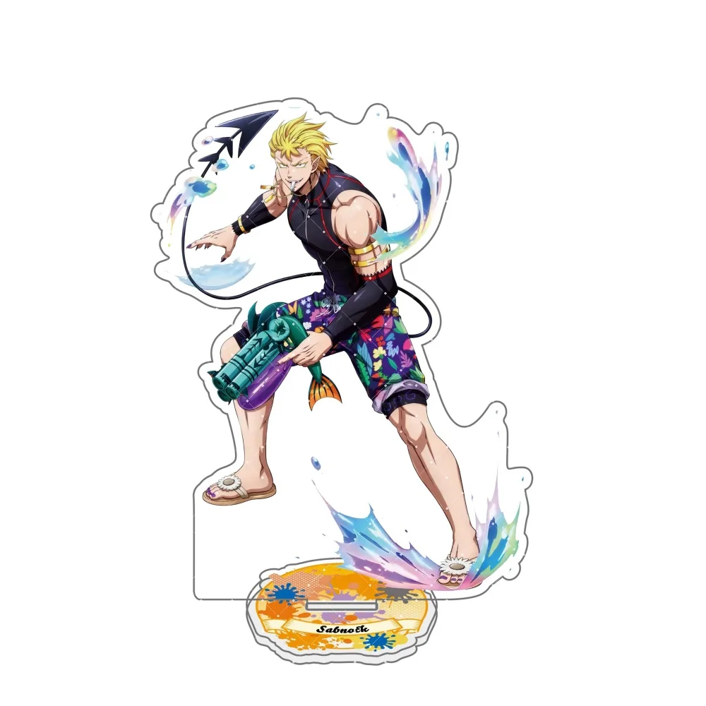 Welcome to Demon School!  Iruma-kun Suzuki Iruma Valac Clara CosSummer Water Gun Theme Acrylic Figure Stand Ornaments Gifts key - view 2