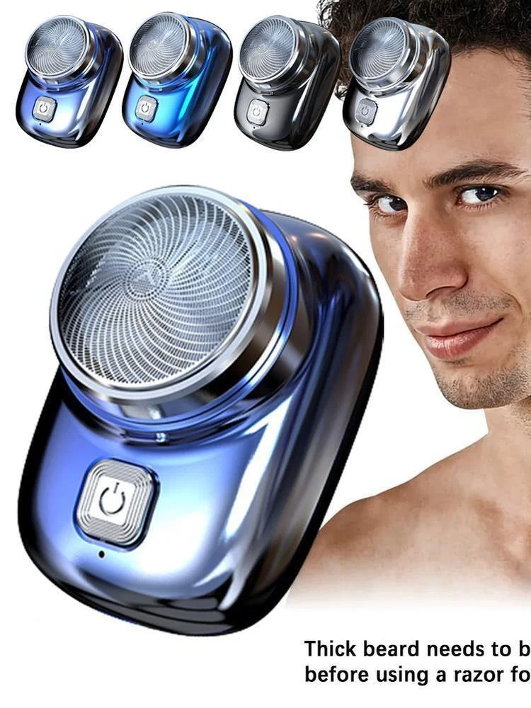 Portable Electric Shaver Usb Rechargeable Mini Shave Electric Razor Pocket Shaver Waterproof Shaver Smart Led Display 4 Colors