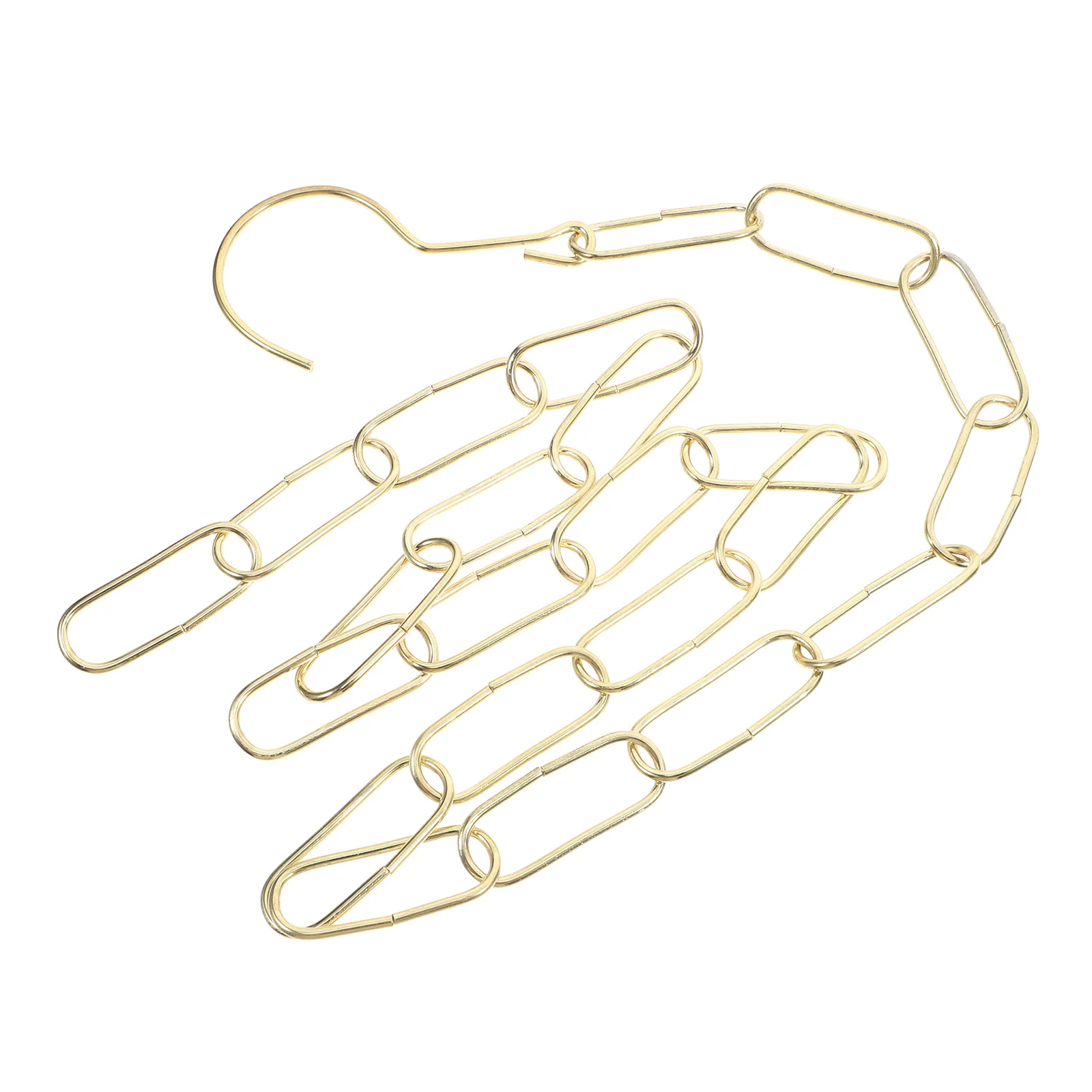 

Heavy Duty Iron Chain Clothes Display Long Hanging Chain Hooks Decorative Market Shop Garment Retail Sturdy Links