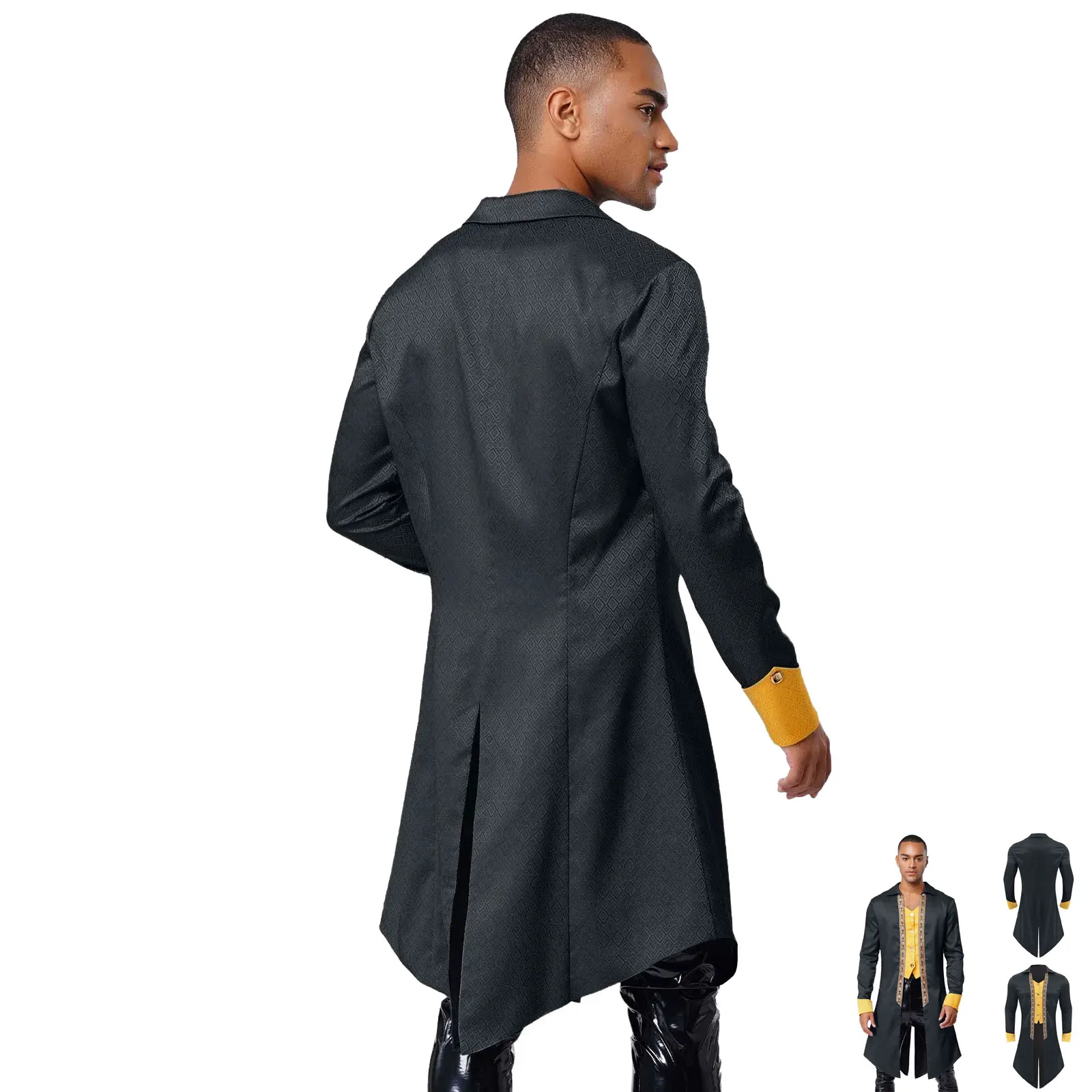 

Halloween Costume Men Pirate Prince Cosplay Vintage Victorian Gothic Tailcoat Coat Medieval Renaissance Steampunk Tuxedo Jacket