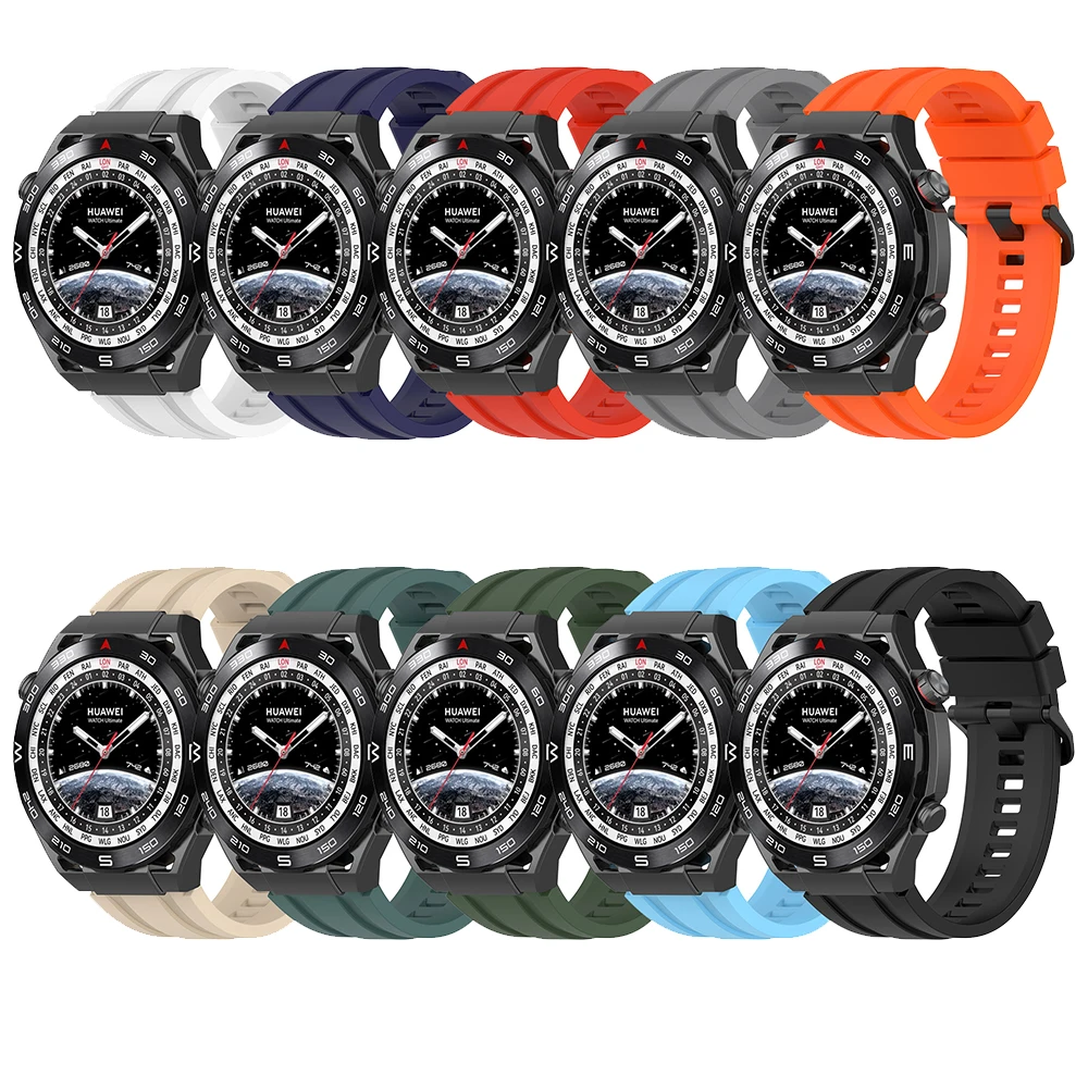 Easyfit Silicone Strap For Huawei Watch Ultimate Smart Watch Official 1:1 Sport watchband Replaceable wristStrap Accessories