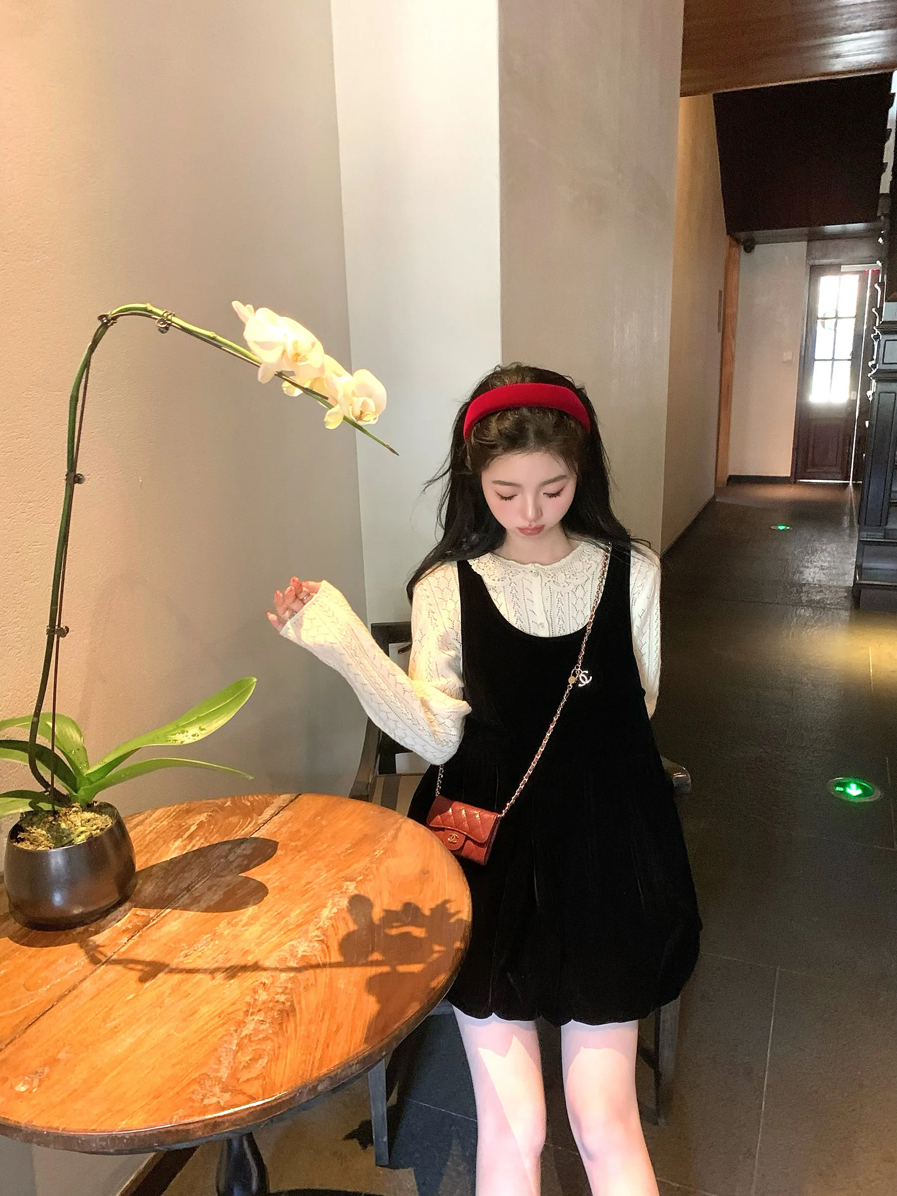 

Женское платье-жилет свободного кроя Sweet Velvet Bouffant Svel Dr Ba с молнией, юбка А-силуэта, из полиэстеровой ткани