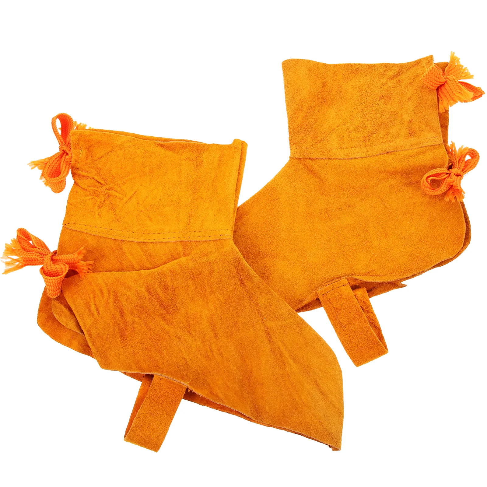 1Pair Welder Boot Protector Insulated Double Layer Design Wear Resistant Comfortable Welding Protection Welder Shoe Cover