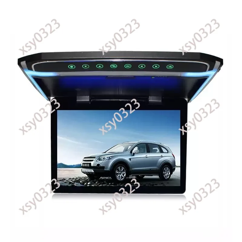 Car Roof Mount HD Monitor MP5 Player HDMI Phone Mirroring for Van Rear Seat Entertainment