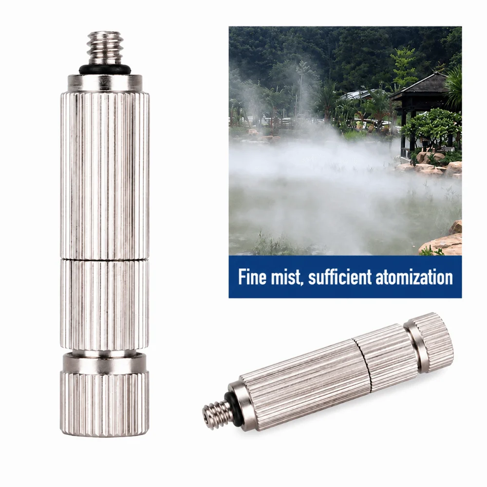 Durable 3/16 Inch Misting Nozzle 0.1mm~0.5mm Brass Atomization Sprayer Fog Spray Head