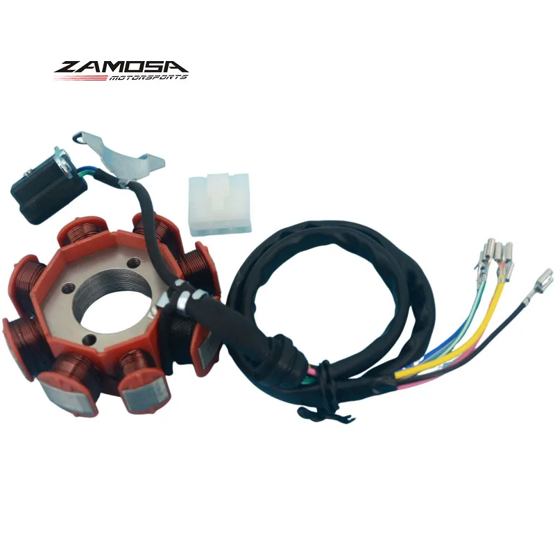 

FT125 FT150 AKT125 CG125 FT 125 CG125 150 CG150 Magneto Stator Coil for 125cc 150cc 8 Pole AC Stator Coil EStator De Moto
