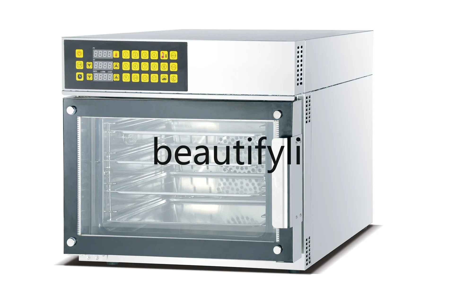 

H Baking electric oven with spray timing full perspective hot air circulation furnace one machine and multiple use