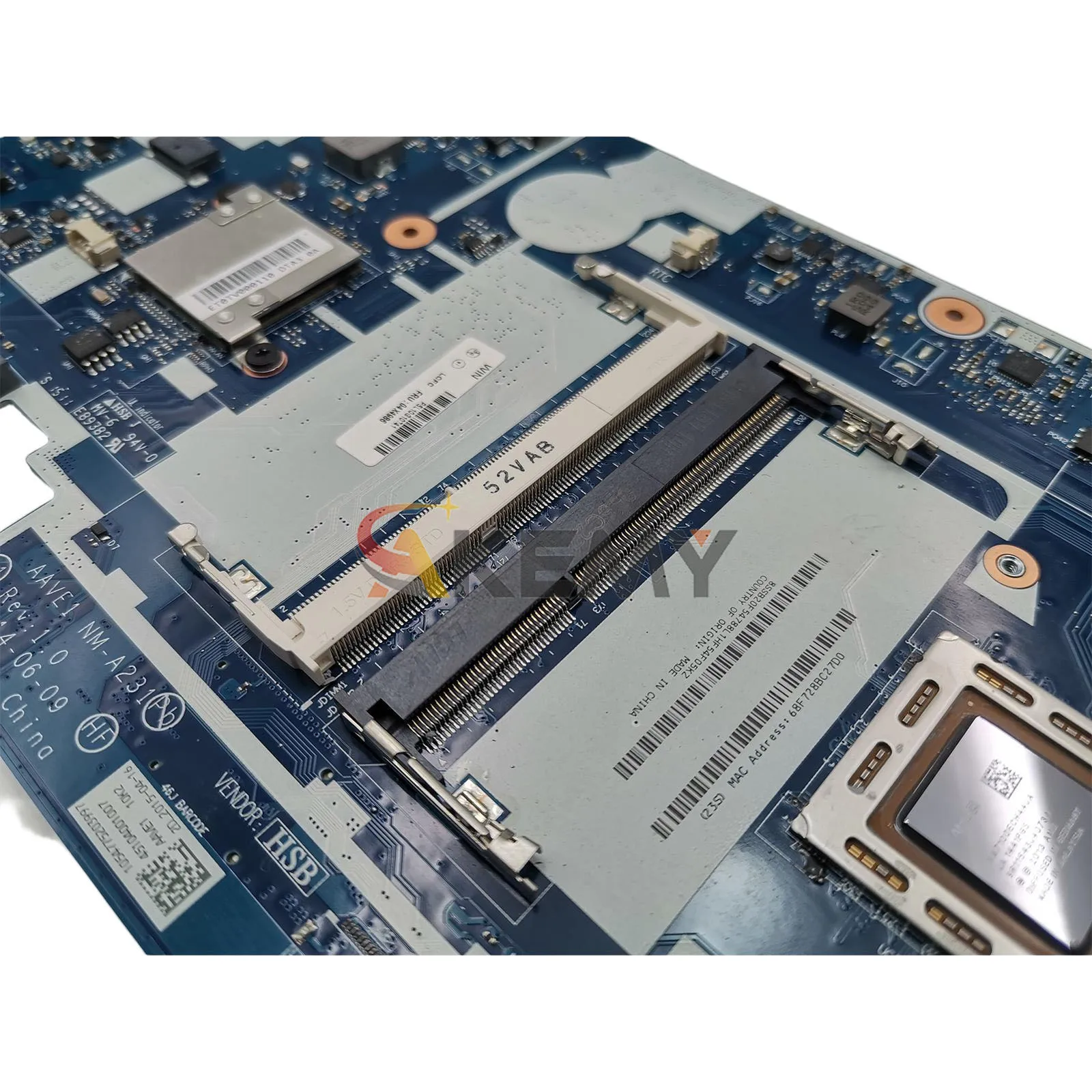 Scheda madre del computer portatile NM-A231 per Lenovo E455 con CPU A6 A8 A10 DDR3 completamente testata al 100%