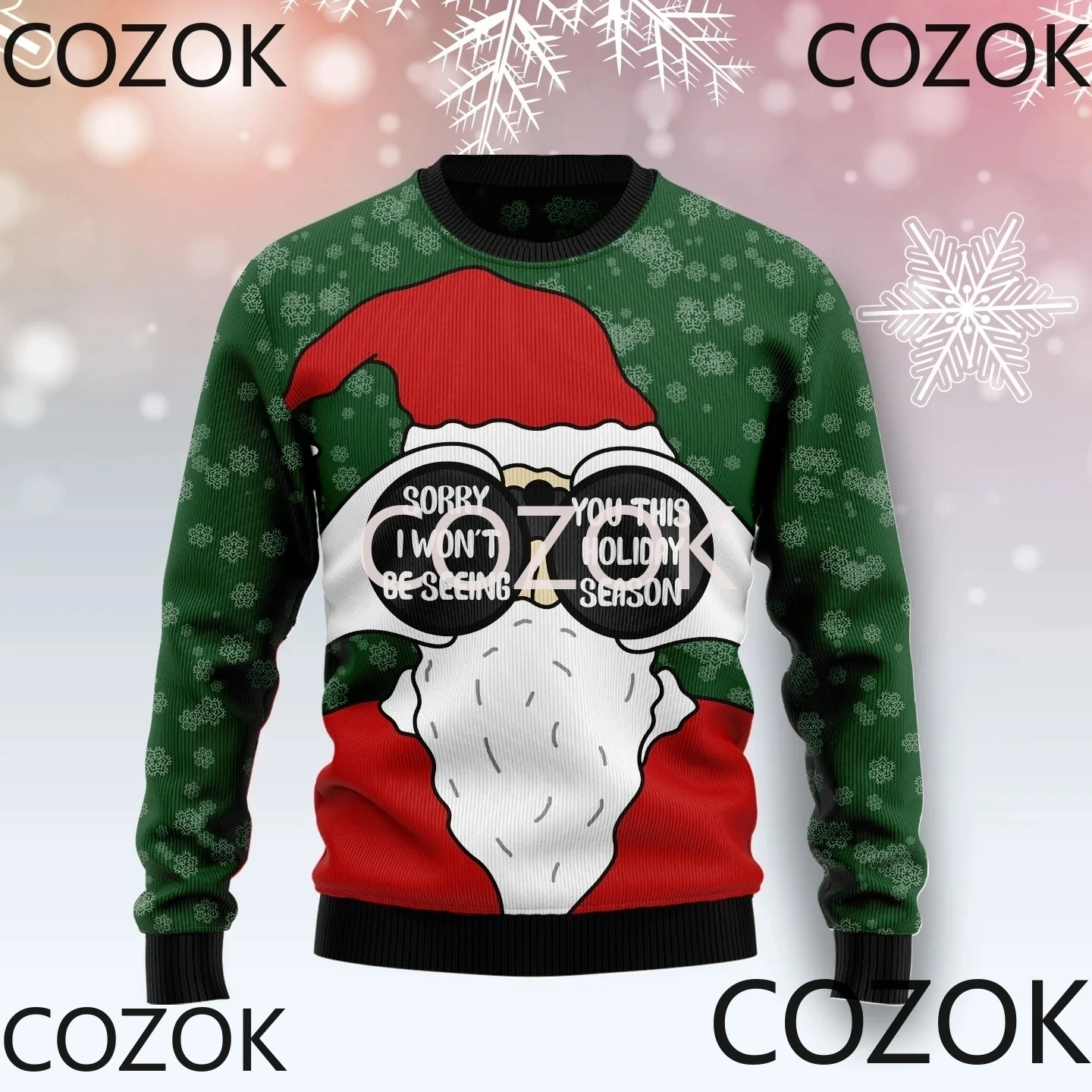 Santa Christmas Sweater 3d Printed Sweatshirts for Men and Women Pullovers Harajuku Unisex Tops