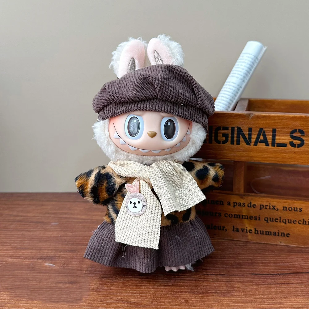 Accessori per vestiti per bambole in peluche carino per 15-17 cm Labubu Idol V1 V2 Tute Set regalo di abbigliamento