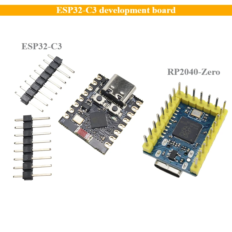 1Pcs ESP32-C3 Development Board ESP32-C3 Mini WiFi Bluetooth Module/ RP2040-Zero RP2040 Controller Dual-core Cortex M0 Processor