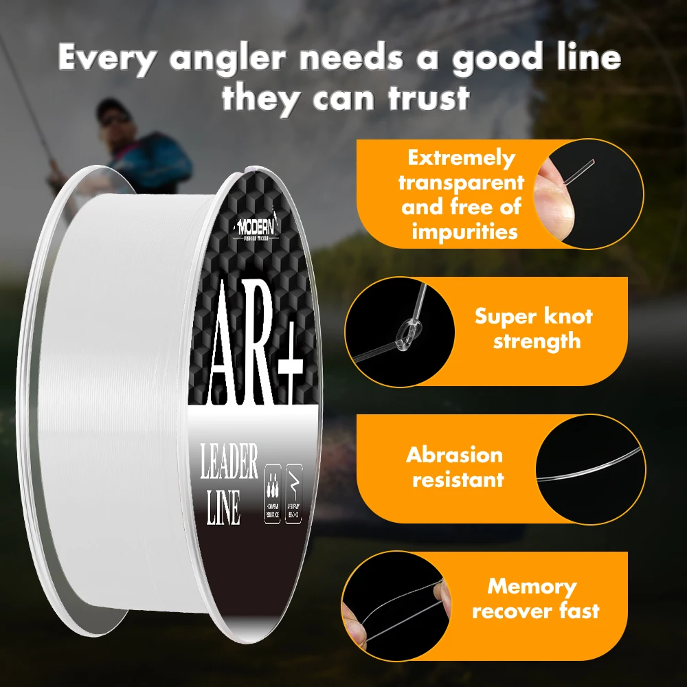 ZUKIBO AR+100% sedal fluorocarbono invisible hundimiento rápido - imagen 2