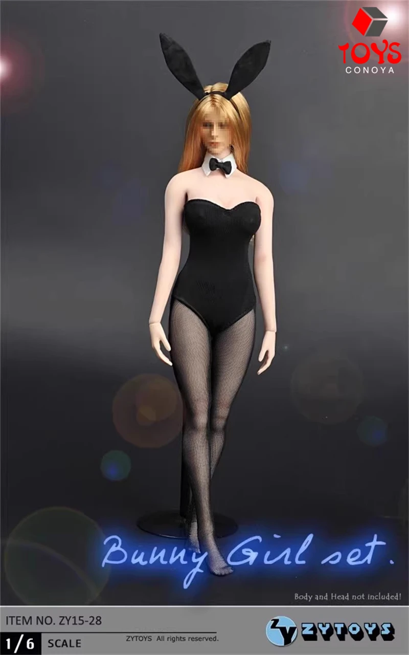 ZYTOYS ZY15-28 1/6 lapin vêtements fille sous-vêtements serrés bas ensemble modèle adapté 12 ''femme soldat figurine corps poupées