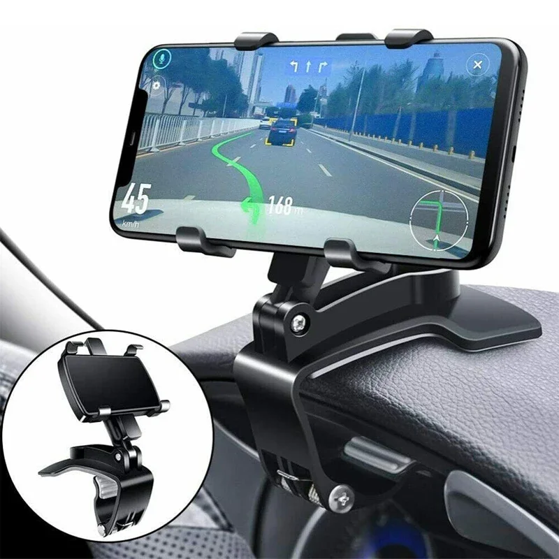 Car Mobile Phone Stand Car Interior Dashboard Rearview Mirror Navigation Holder 360° Adjustable Bracket Car Accessories