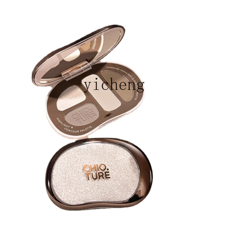 Yy Four-Color Highlight Repair Makeup Palette Female Shadow Nose Shadow Dual-Use Brightening Tear Groove