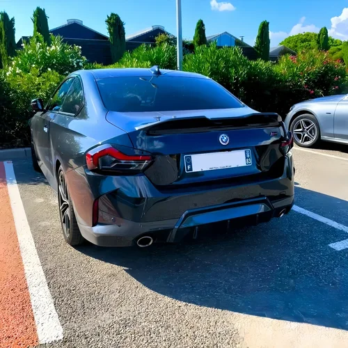 Imagen 2 del producto MpStyle-alajes para maletero trasero, Kits de carrocería Exterior para BMW G42 G87 M2 220i 230i M235i M240i Coupe 2022-2023, labio de ala fija trasera