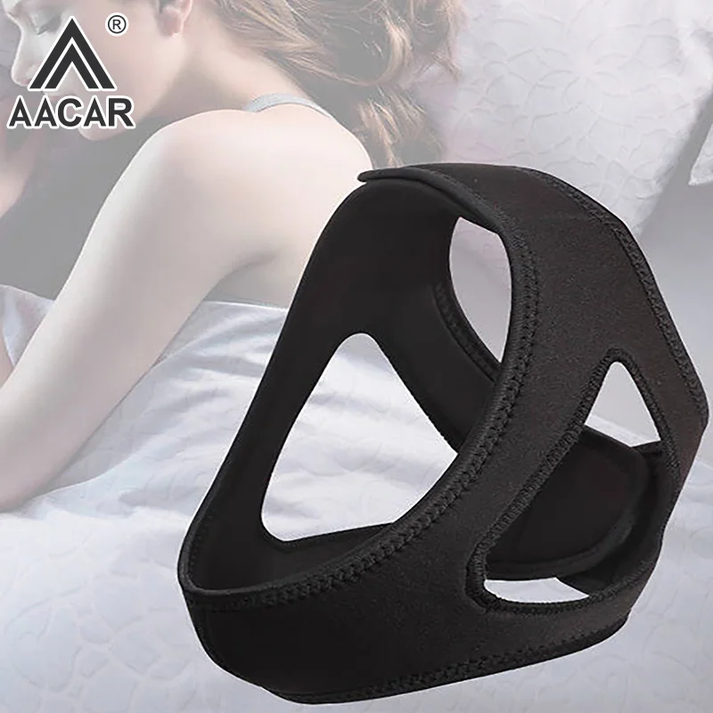 Adjustable Neoprene Anti Snoring Strap Stop Snoring Chin Strap Snoring Mouth Guard Snoring Treatment Snore Relieve For Sleep