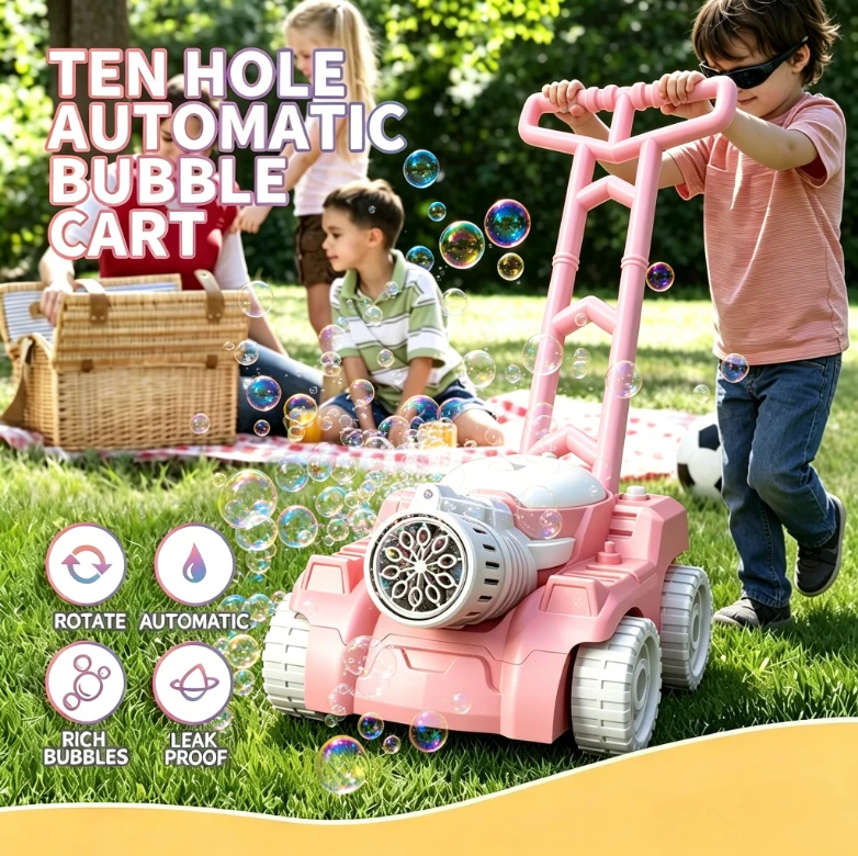 Cortacésped de burbujas, jugue - Kids Outdoor Lawn Mower reseña y precio