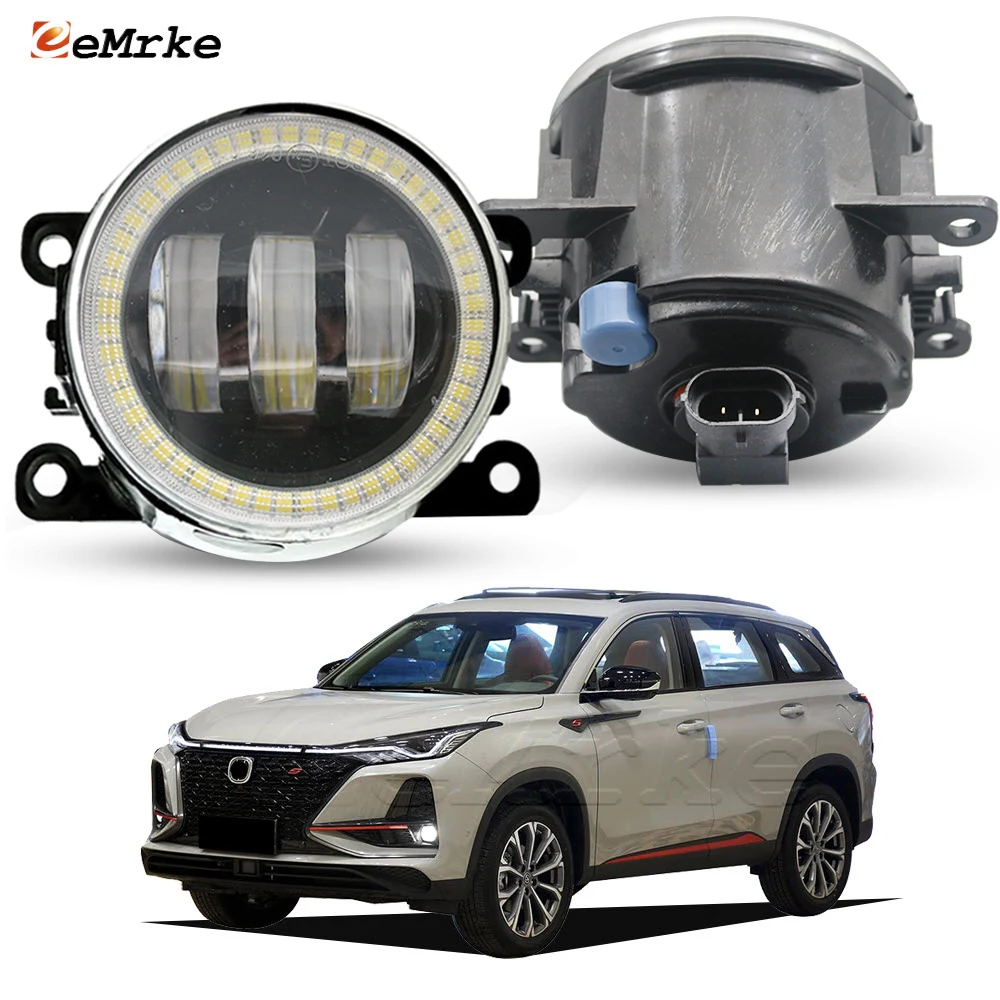 

Upgrade OEM Style Halogen or Led Fog Lights Lamp For Changan Cs75 Plus 2019 2020 2021 With Lens Add Angel Eye Auto DRL Car PTF