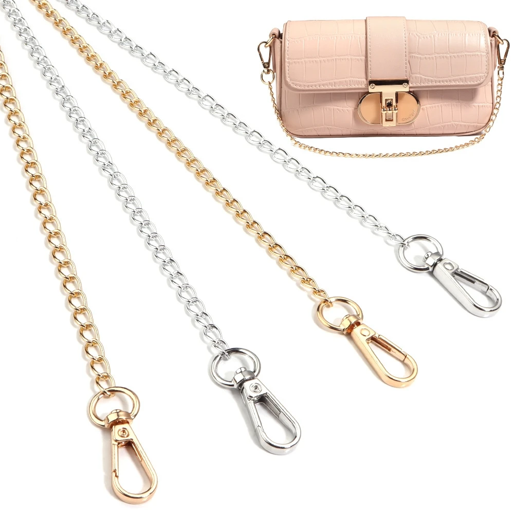 20/40/80/120cm Purse Chain Strap Crossbody Handbag Chains Replacement Shoulder Bag Chain Straps Diy Women Bag Part Accessories image 5
