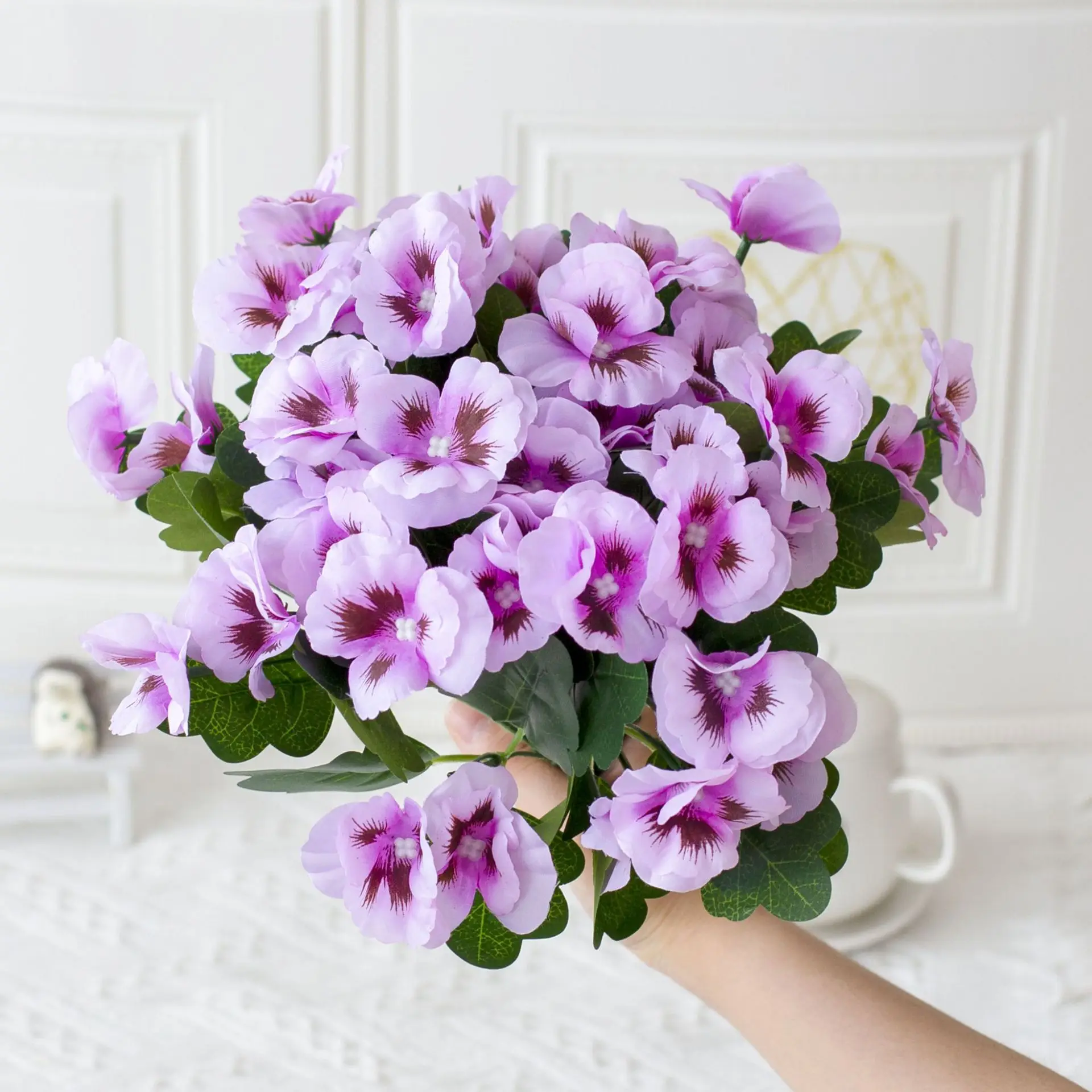 

Spring artificial flower Phalaenopsis creative home hotel outdoor wedding mall decoration fake flower ornaments wholesale