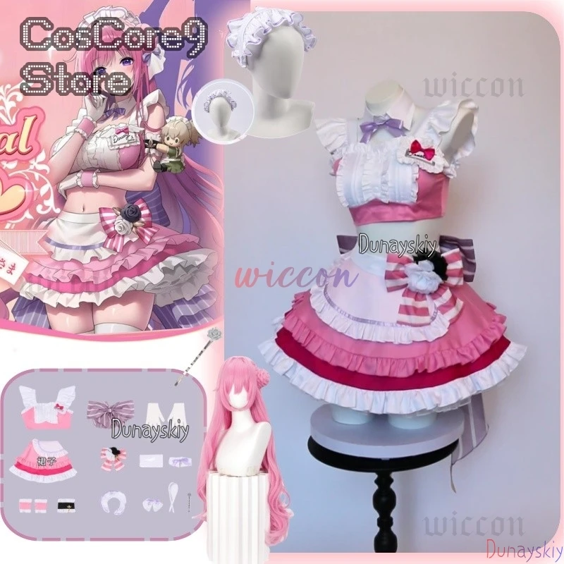 

NIKKE：The Goddess Of Victory Dorothy Cosplay Costume Doro Sweet Lolita Dress Wig Props Women Maid Net Uniform Halloween Carnival