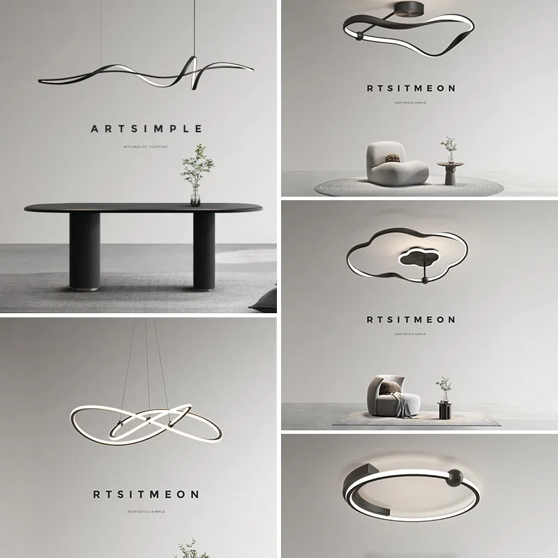 New minimalist personalized art Italian dining room chandelier modern simple dining table bar designer chandelier